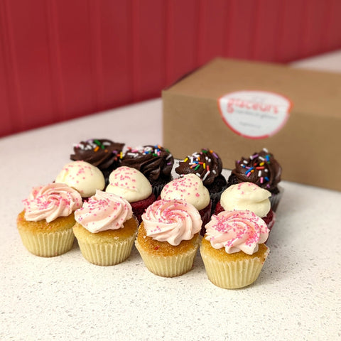 Boîte de 12 Mini Cupcakes - Les Glaceurs
