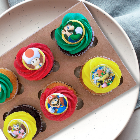 Assortiment Cupcakes Mario Bros - Les Glaceurs