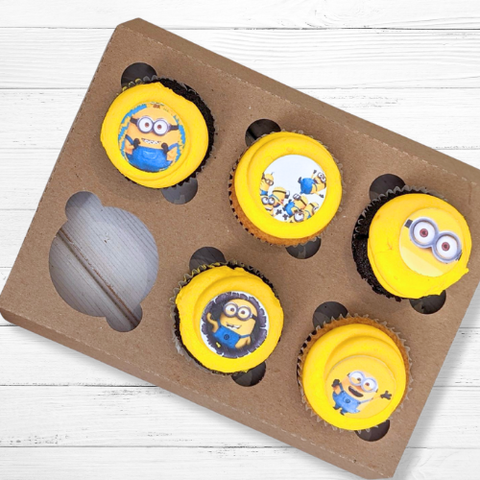 Assortiment Cupcakes Minion - Les Glaceurs