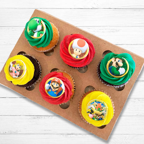 Assortiment Cupcakes Mario Bros - Les Glaceurs