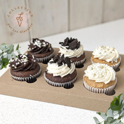 Cupcake Végane Biscuits & Crème | LOV X Les Glaceurs