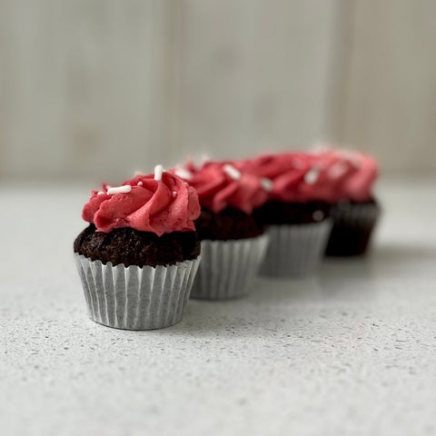Mini Cupcakes Choco-Framboise - Les Glaceurs