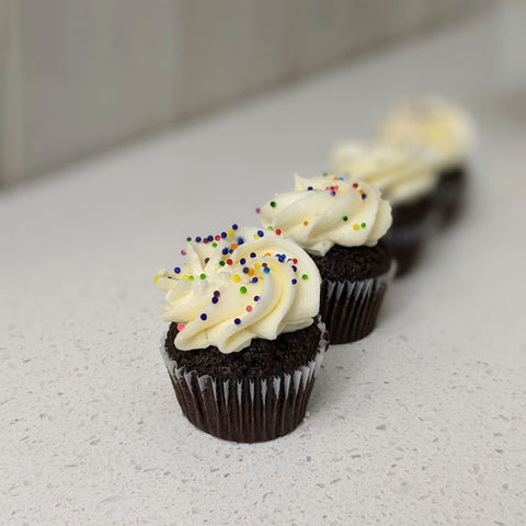 Mini cupcakes choco vanille - Les Glaceurs