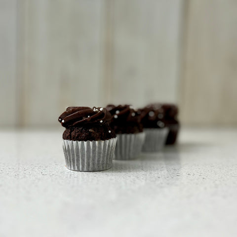 Mini Cupcakes Choco-Ganache Caramel Salé - Les Glaceurs