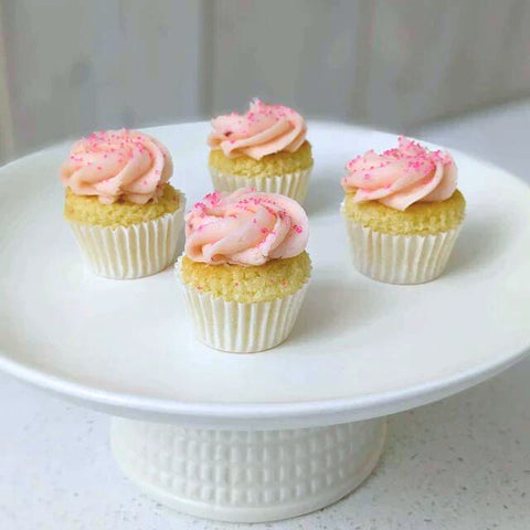 Mini Cupcakes Vanille Fraise - Les Glaceurs