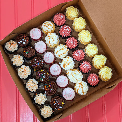 Assortiment de 36 mini cupcakes - Choix du chef - Les Glaceurs