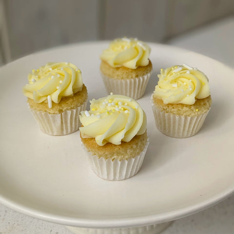 Mini cupcakes vanille citron - Les Glaceurs