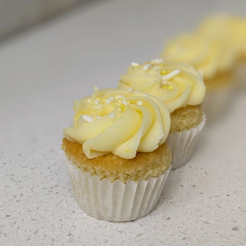 Mini cupcakes vanille citron - Les Glaceurs