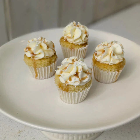 Mini Cupcake Vanille Caramel Salé - Les Glaceurs
