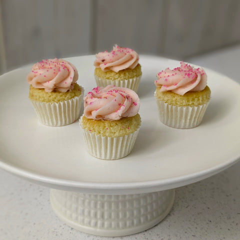 Mini cupcakes vanille fraise - Les Glaceurs