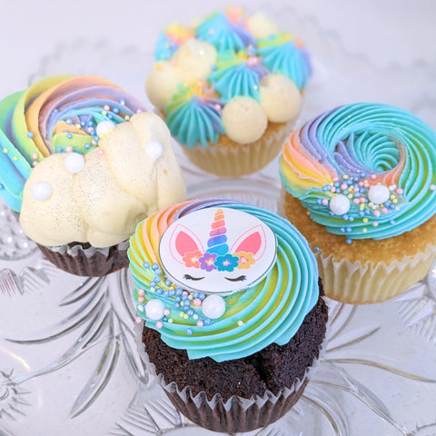 Assortiment Cupcakes Licorne & Arc-en-ciel - Les Glaceurs