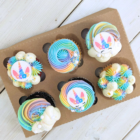 Assortiment Cupcakes Licorne & Arc-en-ciel