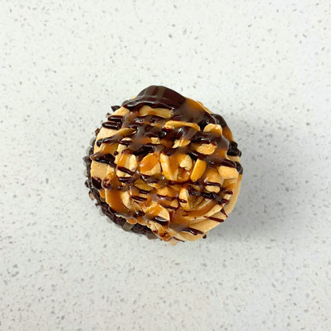 Cupcake Délice Chocolaté Caramel & Arachides - Les Glaceurs