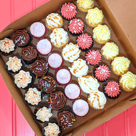 Boîte de 24 Mini Cupcakes - Les Glaceurs