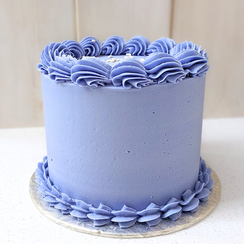 Gâteau Monochrome bleu - Les Glaceurs