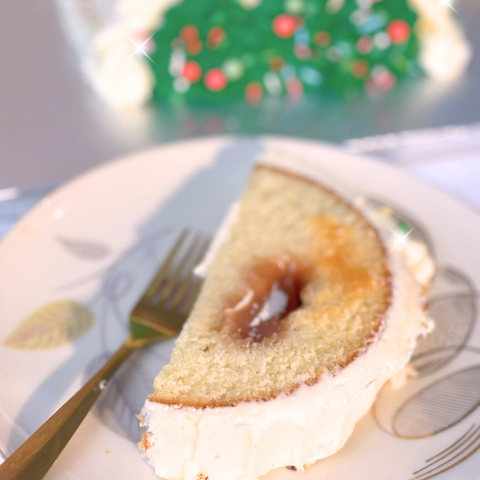 Vanilla & Salted Caramel Christmas Log