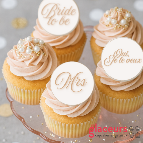 Assorted Bachelorette Chic Cupcakes