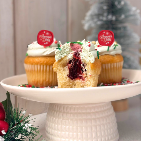 Cupcake Pistache Fondant à la framboise