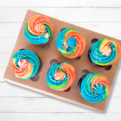 Assorted Rainbow Cupcakes &amp; Jujubes