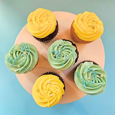 Box of 6 Cupcakes - Choice of colors