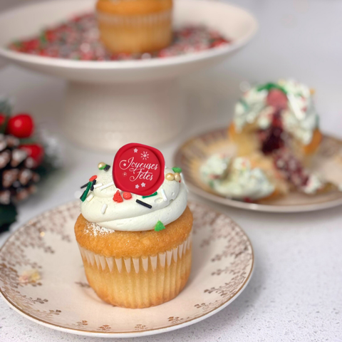 Cupcake Pistache Fondant à la framboise