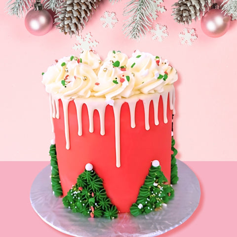 Festive Green Fir Cake