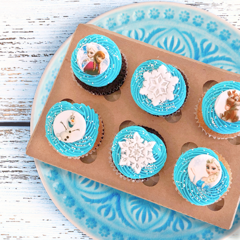 Assortiment Cupcakes Reine des neiges