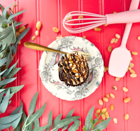 Cupcake Délice Chocolaté Caramel & Arachides - Les Glaceurs