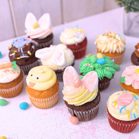 Boîte de 12 Cupcakes - Pâques 🐣