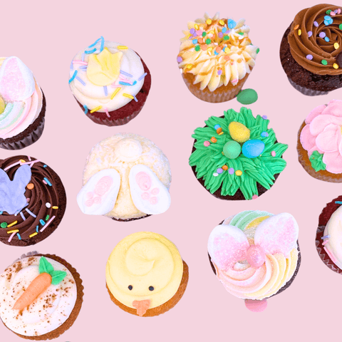 Boîte de 12 Cupcakes - Pâques 🐣