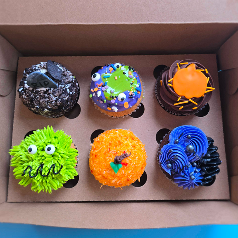 Assortiment 6 cupcakes Halloween