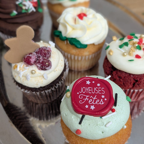 Boîte de 6 cupcakes des Fêtes ❄️