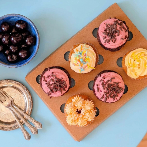Mother's Day Cupcake - Cherry &amp; Almond Heart 🌸