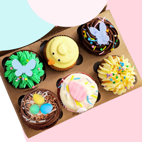 Boîte de 6 Cupcakes - Pâques