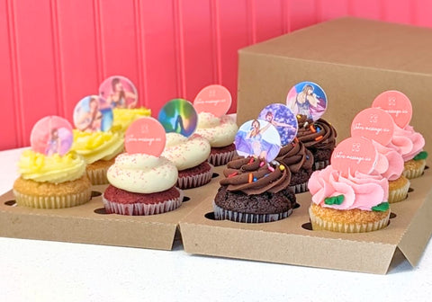 Edible cupcake prints