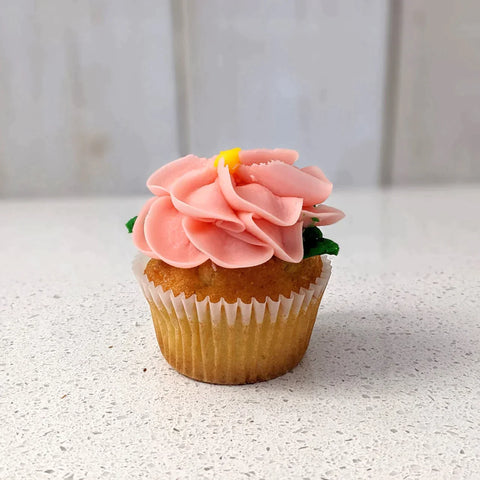 A cupcake with edible print