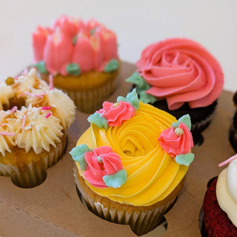 Mother's Day Cupcake - Cherry &amp; Almond Heart 🌸