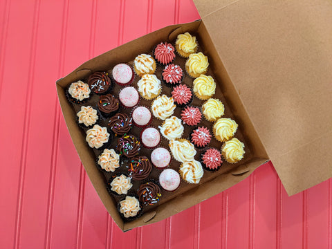 Box of Chef's Choice mini cupcakes