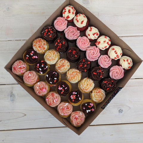 Valentine's Day Mini Cupcake Box 100+ | Assorted Flavors 💞