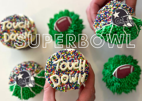 Assortment of Football Cupcakes