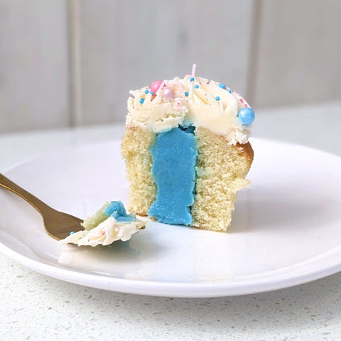 Cupcake Révélation Bébé Bleu - Les Glaceurs
