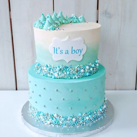 ''It's a boy'' cake - 2 layers
