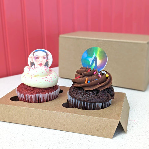 Duo Box of Cupcakes with edible prints