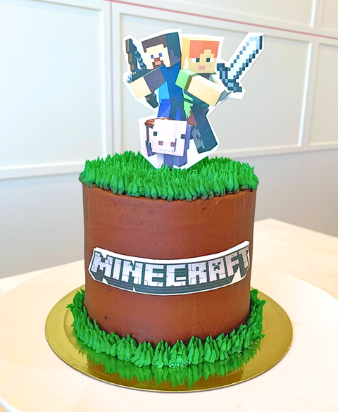 Gâteau Minecraft