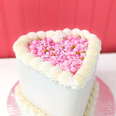 Sweet Center Heart Cake