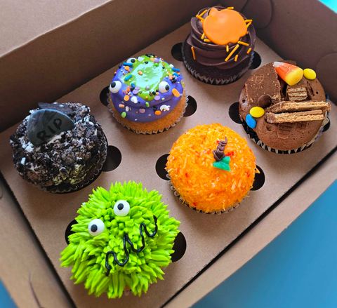 Assortiment 6 cupcakes Halloween